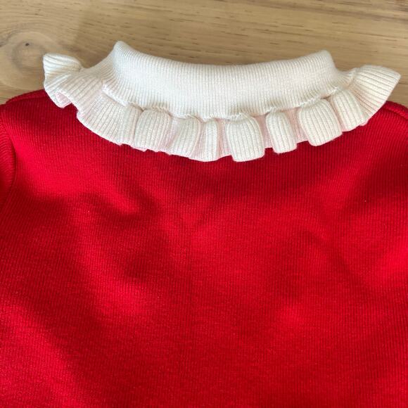 SMILING PINKER - Girls
Peter Pan Collar Sweater Dress - Red - Approx Size 6 - Picture 6 of 11